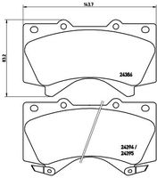 BREMBO P 83 107X - Juego de pastillas de freno