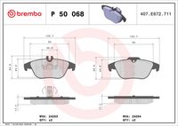 BREMBO P 50 068X - Juego de pastillas de freno