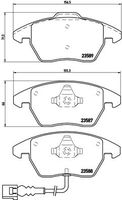 BREMBO P 85 075X - Juego de pastillas de freno