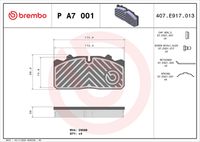 BREMBO P A7 001 - Juego de pastillas de freno