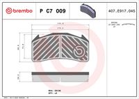 BREMBO P C7 009 - Juego de pastillas de freno