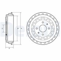 DELPHI BF663 - Tambor de freno