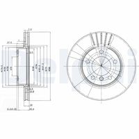 DELPHI BG2623C - Disco de freno