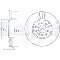 DELPHI BG3035C - Disco de freno