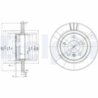 DELPHI BG3530C - Disco de freno