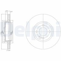 DELPHI BG3661C - Disco de freno