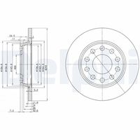 DELPHI BG3674C - Disco de freno