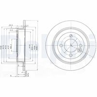 DELPHI BG3662C - Disco de freno