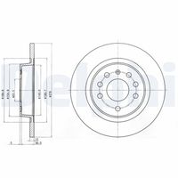 DELPHI BG3731C - Disco de freno