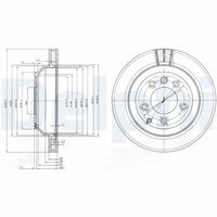 DELPHI BG3775C - Disco de freno