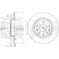 DELPHI BG3875C - Disco de freno