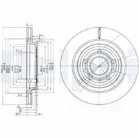 DELPHI BG3886C - Disco de freno