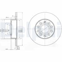 DELPHI BG3890C - Disco de freno