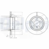 DELPHI BG3901C - Disco de freno