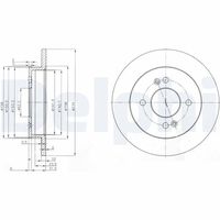 DELPHI BG3981C - Disco de freno