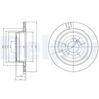 DELPHI BG4021C - Disco de freno