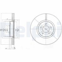 DELPHI BG4056C - Disco de freno