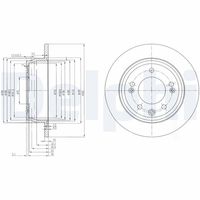 DELPHI BG4082C - Disco de freno