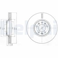 DELPHI BG4083C - Disco de freno