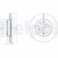 DELPHI BG4093C - Disco de freno