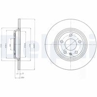 DELPHI BG4081C - Disco de freno