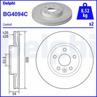 DELPHI BG4094C - Disco de freno