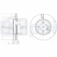 DELPHI BG4146C - Disco de freno