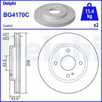 DELPHI BG4170C - Disco de freno