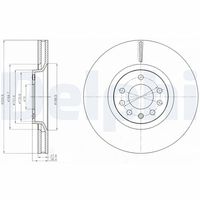 DELPHI BG4185C - Disco de freno