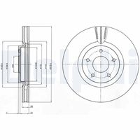 DELPHI BG4231C - Disco de freno