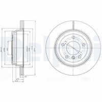 DELPHI BG4243C - Disco de freno