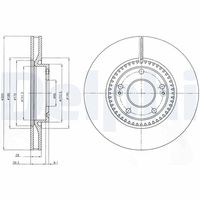 DELPHI BG4251C - Disco de freno