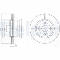 DELPHI BG4254C - Disco de freno