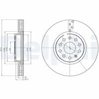 DELPHI BG4330C - Disco de freno