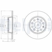 DELPHI BG4324C - Disco de freno