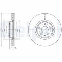 DELPHI BG4346C - Disco de freno