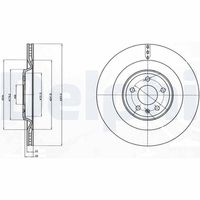 DELPHI BG4387C - Disco de freno