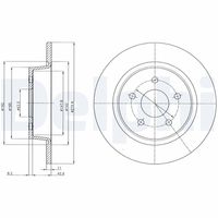 DELPHI BG4533C - Disco de freno