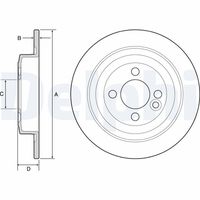 DELPHI BG4560C - Disco de freno