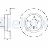 DELPHI BG4649C - Disco de freno