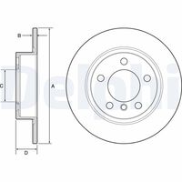 DELPHI BG4561C - Disco de freno