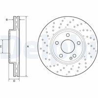 DELPHI BG4657C - Disco de freno