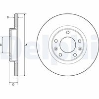 DELPHI BG4661C - Disco de freno