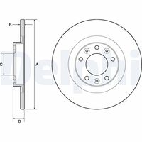 DELPHI BG4662C - Disco de freno