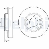 DELPHI BG4670C - Disco de freno