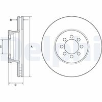 DELPHI BG4679C - Disco de freno