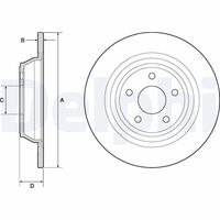 DELPHI BG4703C - Disco de freno