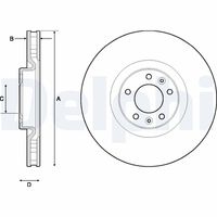 DELPHI BG4716C - Disco de freno