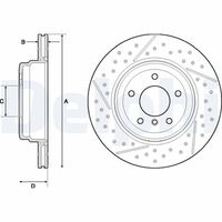 DELPHI BG4714C - Disco de freno