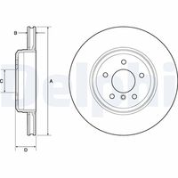 DELPHI BG4753C - Disco de freno